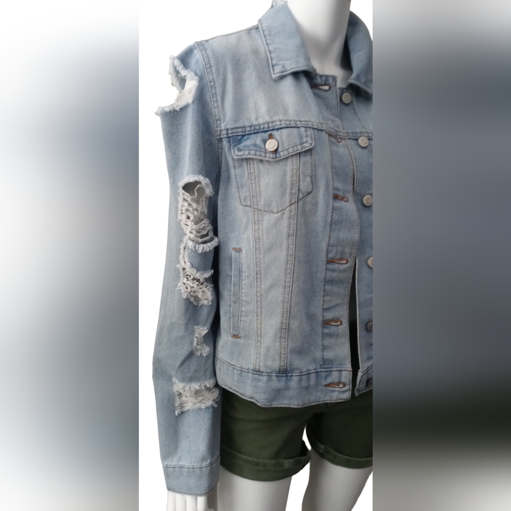 Ci Sono Denim Jacket Women's Large - Picture 2 of 10